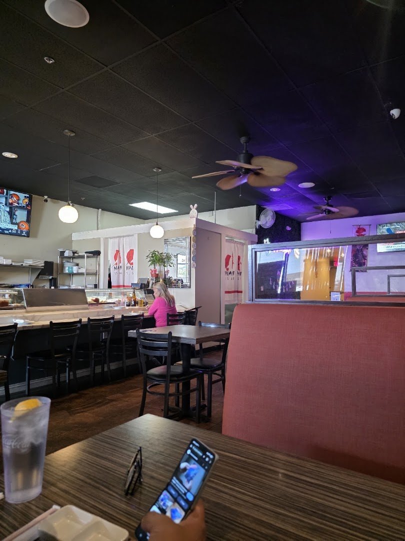 Small plates served beside drinks and tea.